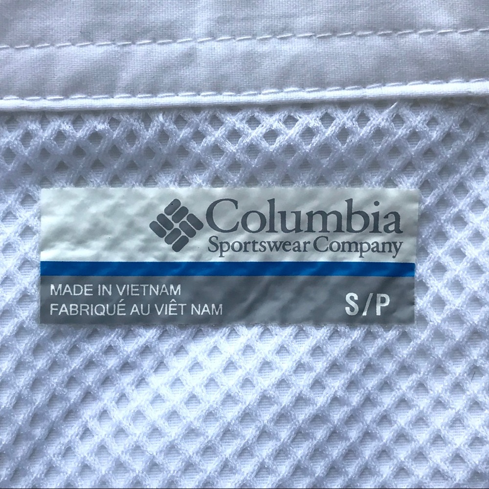Columbia PFG men’s small white fishing shirt - Picture 8 of 8